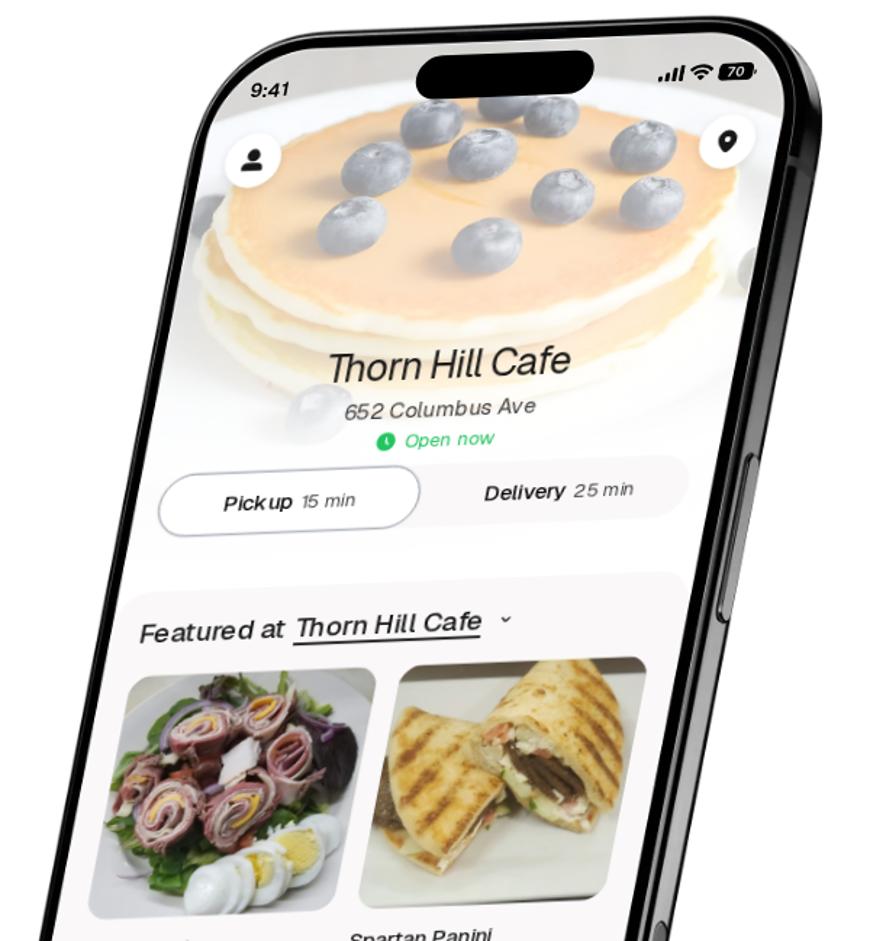 Thorn Hill Cafe app preview