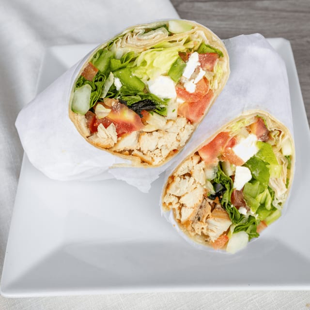 Chicken Greek Wrap.