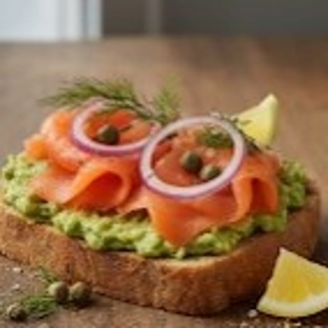 Smoked Salmon Avocado Toast.