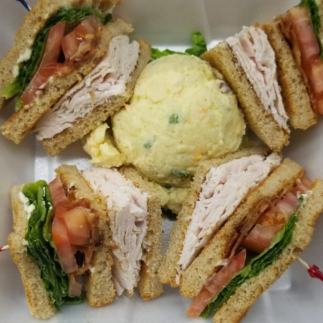 Turkey Club Sandwich.