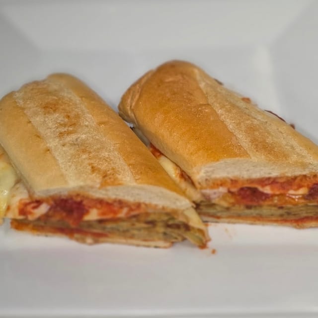 Eggplant Parmigiana Hero.