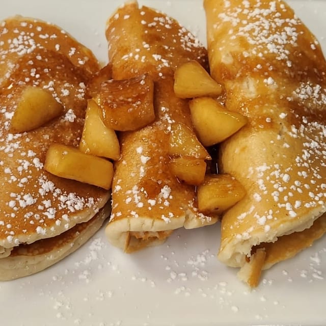 Cinnamon Apple Pancakes.